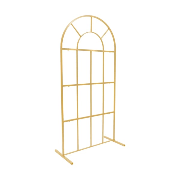 Bröllopsbåge Ställning, Robust Metallkonstruktion, Bärbar Design, Guld, L