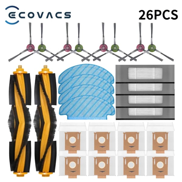 Imurinosat, yhteensopivat ECOVACS-mallien kanssa, helppo asennus,26kpl