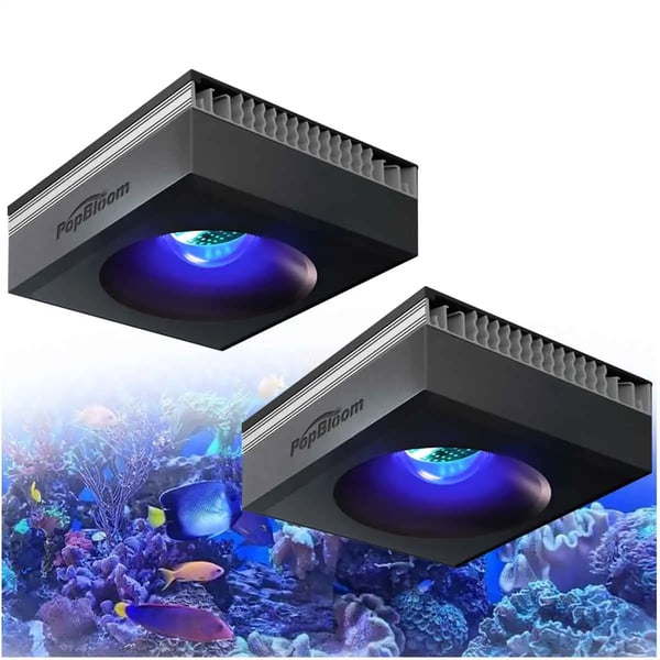 LED Akvarielampa, Full Spektrum, WiFi Kontroll, 2 Lampor med hängsats