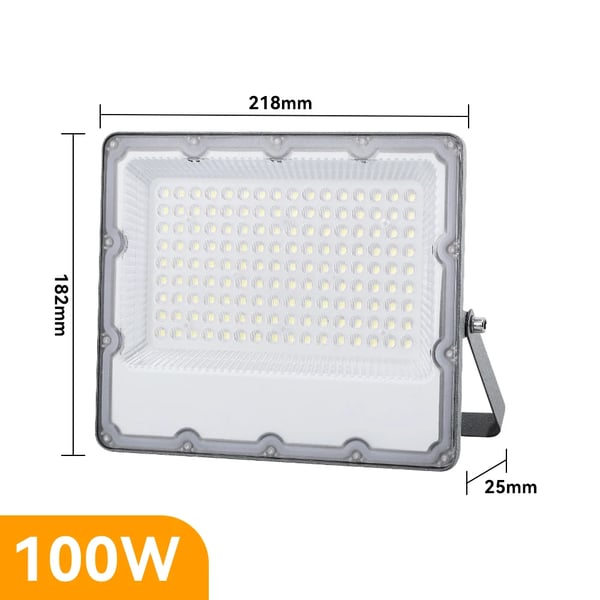 Flodljus, Vattentålig klassning IP66, Modern design,100W 1ST, 6000 K-a