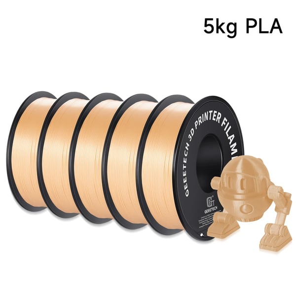 3D-printer filament, PLA-materiale, 1,75 mm diameter,Sandguld