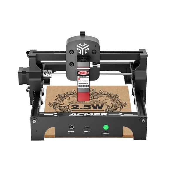Mini Laser Graver, Hög Precision, USB Kompatibel, S1 2.5W