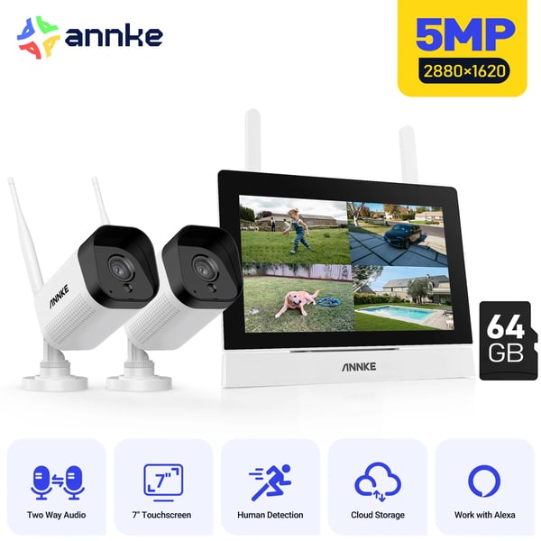 Valvontakamera, 3MP resoluutio, kaksisuuntainen ääni, I51CN 2KPL 64G SD