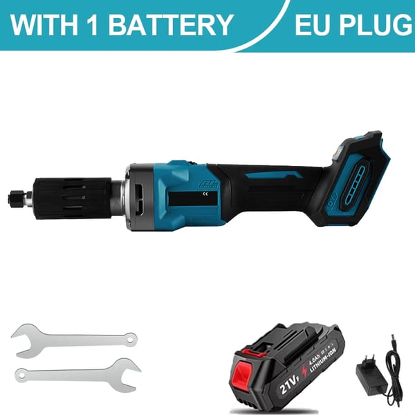Die Grinder, Borstlös Motor, Variabel Hastighetskontroll,1 Batteri, EU