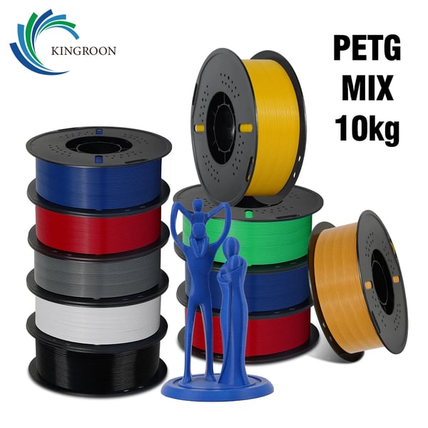3D-skrivarfilament, PETG-material, 1,75 mm diameter, 10KG MIX B