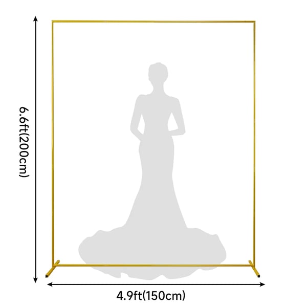 Bröllopsbåge, Avtagbar Design, Mångsidig Användning,2 * 1.5 m / 6.6 * 4.9 ft, L
