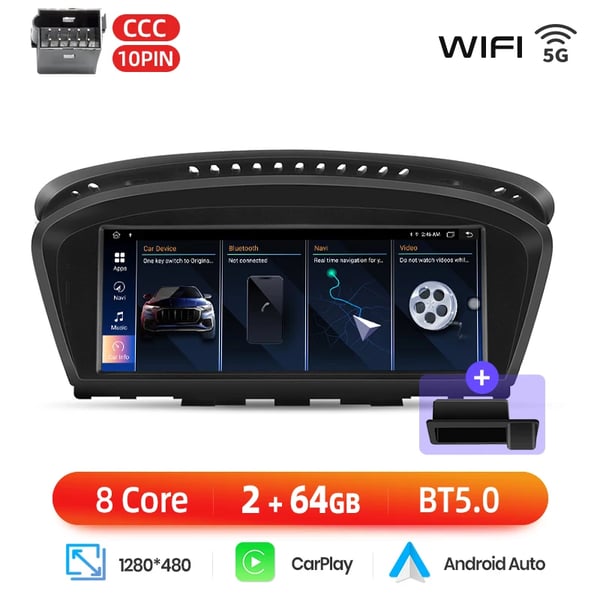 Autoradio, Näytön koko, Ylellisiin kompakteihin ja keskikokoisiin sedaneihin Yhteensopiva 2005-2015, WiFi 2-64GB CCC