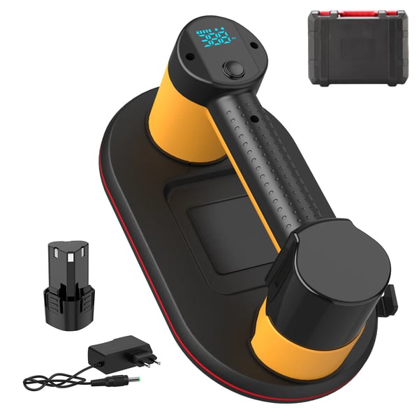 Vakuum Sugkopp, 300KG Lastkapacitet, Intelligent Display,Med 1XBattery