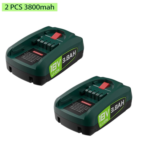 Akku, 18V, 3800-5000mAh kapasiteetti, 2 kpl 3.8ah