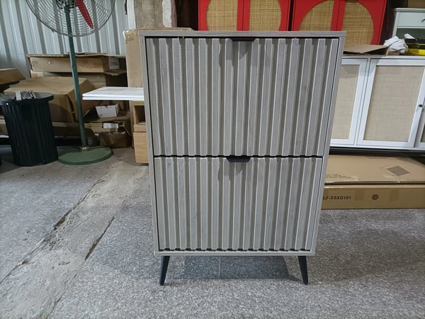 Sko cabinet, fristående design, stilfull förvaringslösning,Grå + MDF