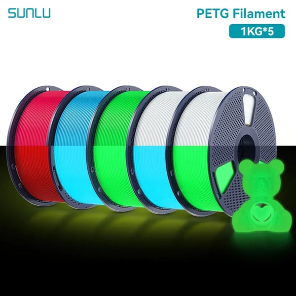 3D-tulostimen filamentti, PETG-materiaali, hohtava ominaisuus pimeässä,PETG MIX 3