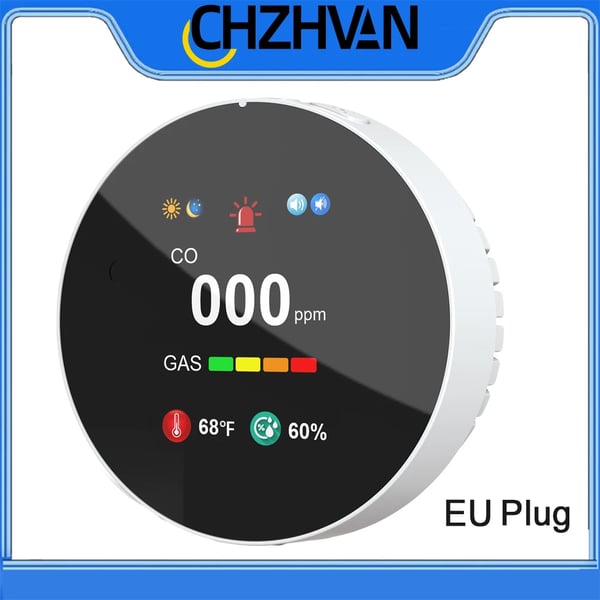 Gassensor, Dubbel Detektion, Realtidsövervakning,vit EU