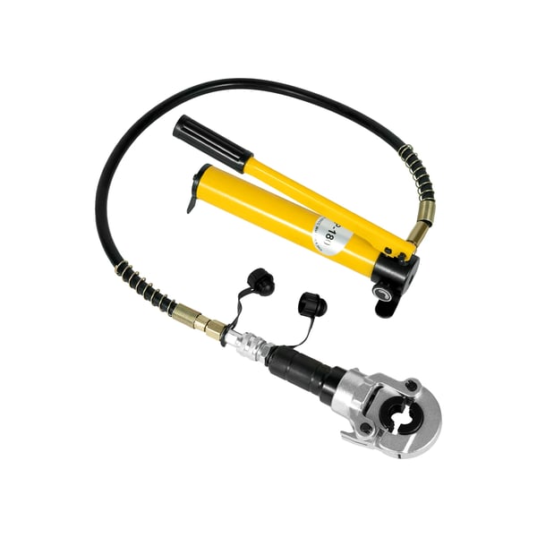 Hydraulisk Crimping Værktøj, 6 Tons Kompression, Udskiftelige Døds,Gul