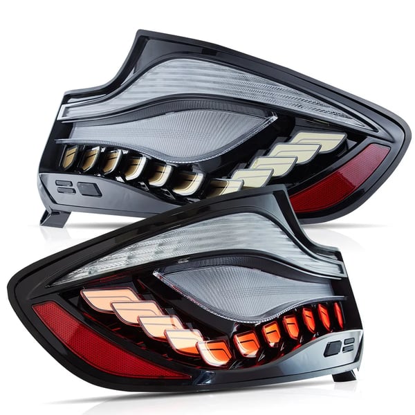 Baglygter, Kompatible med BMW 2 Serie (F22 F23) M2 (F87) 2014-2021, OLED Blinklys, Vandtæt Design,Røget