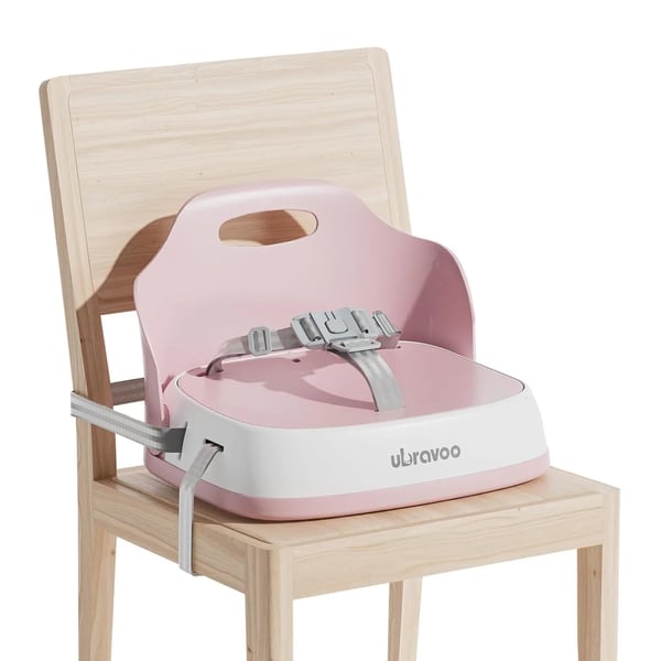 Barnstol, 3-punkts säkerhetssele, tvättbar design,Rosa