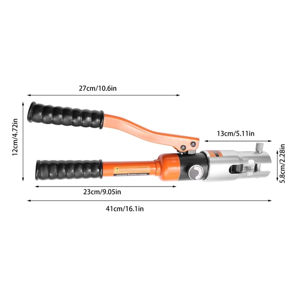 Krämpningsverktyg, Hydraulisk Design, Flera Formar Ingår,Apelsin
