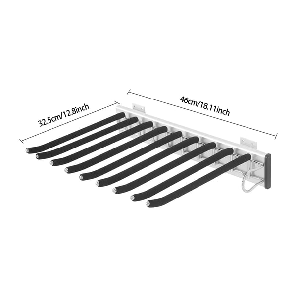 Byxhängare, Hållbar Konstruktion, Platsbesparande Design,svart