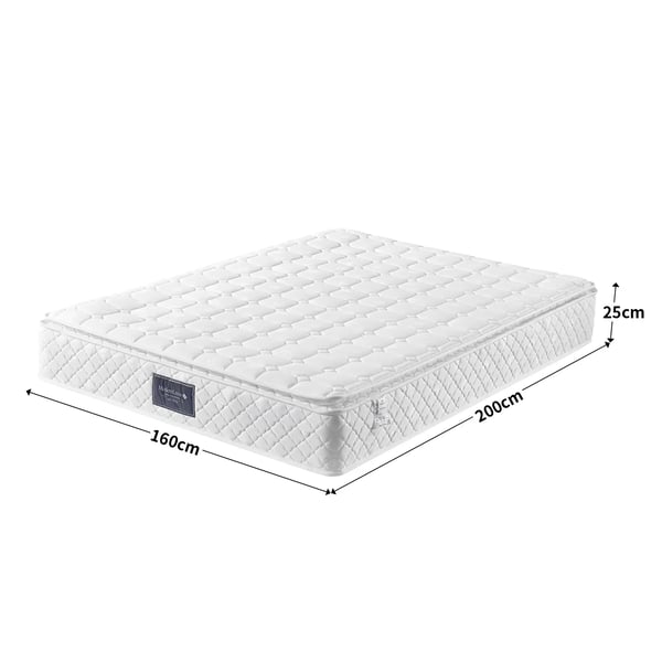 Madrass, 7-zons stöd, hållbar kallskumskonstruktion, Vit, 900*2000*250MM