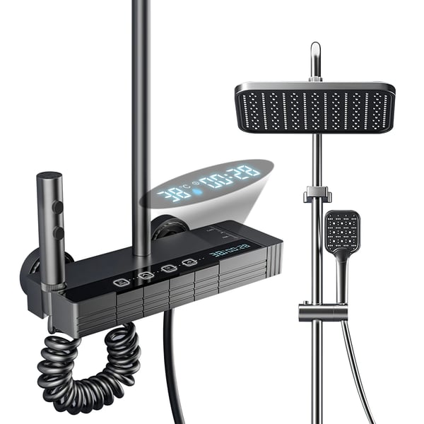 Brusesystem, Digital Temperaturvisning, Fire Funktionelle Tilstande,Med omgivende lys B