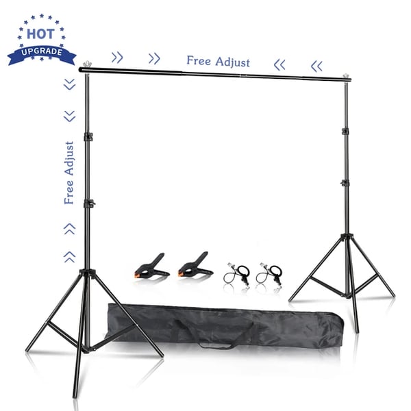Fotografi Støttesystem, Justerbar Baggrund, Chromakey Grøn Skærm, 26X3M Stand