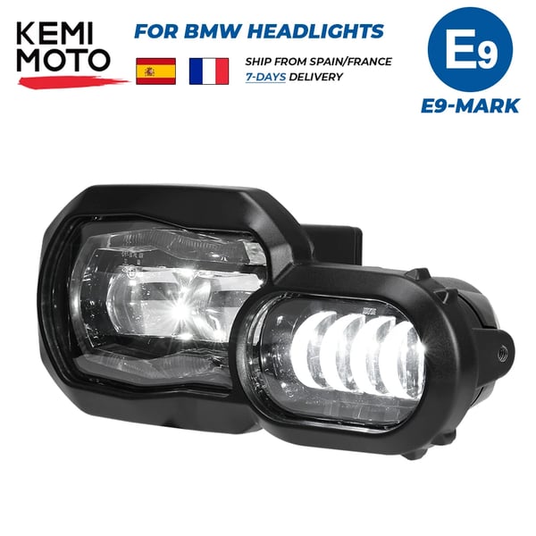 Motorcykel Forlygter, Projektor LED Teknologi, Forbedret Synlighed,E9 Hovedlys