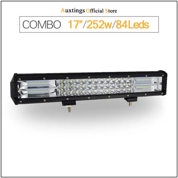LED Lysbar, Triple Row, Kombineret Stråle,252W ingen ledning