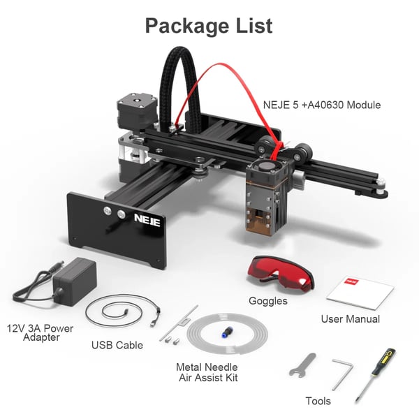 Lasergravyr, Hög Precision, Kompakt Design, NEJE 5 A40630