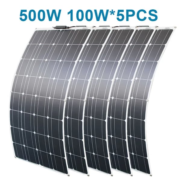 Solpanel, Monokrystallinsk, Fleksibel Design,500w solpanel