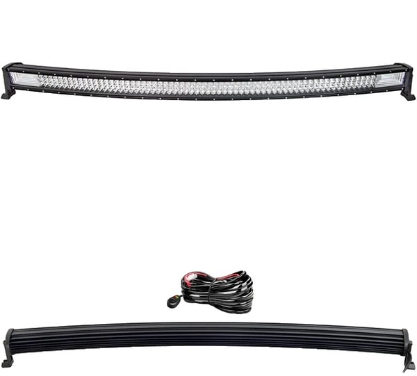 LED Lysbar, Højtydende Belysning, Holdbar Vejrbestandighed,Buet 50in ledning