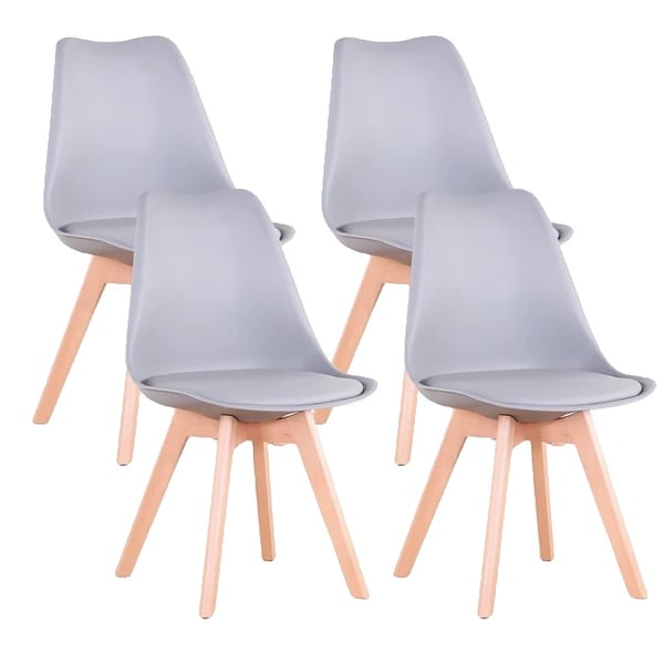 Spisestol, Moderne Design, Komfortabel Polstret Sæde,4PCS