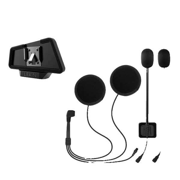 Intercom-headset, Bluetooth-anslutning, ljudreducerande funktioner,Hörlurar n Klämma
