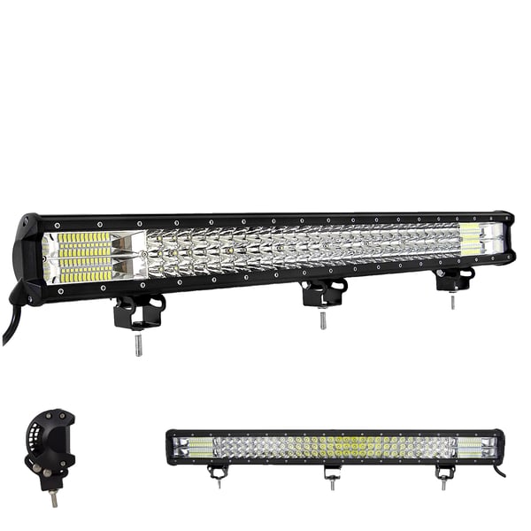 LED Lyskærm, 60° Flod + 30° Spot Stråle, Vandtæt IP67,28in ingen ledning