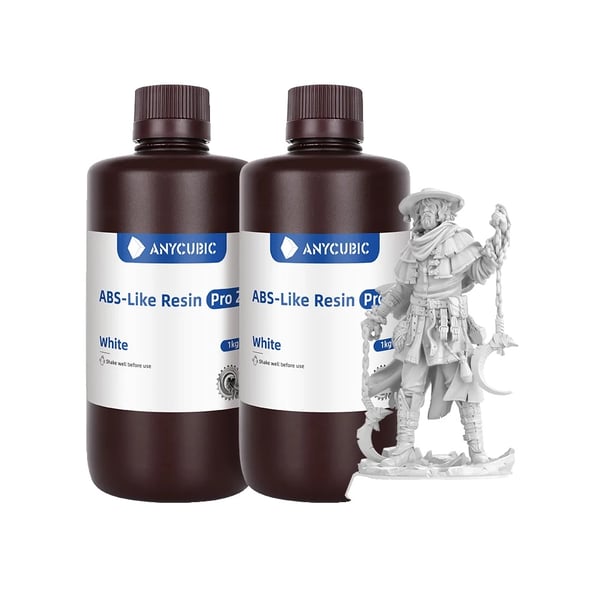 3D-printerharpiks, høj UV-modstand, fremragende mekaniske egenskaber,Hvid-2kg