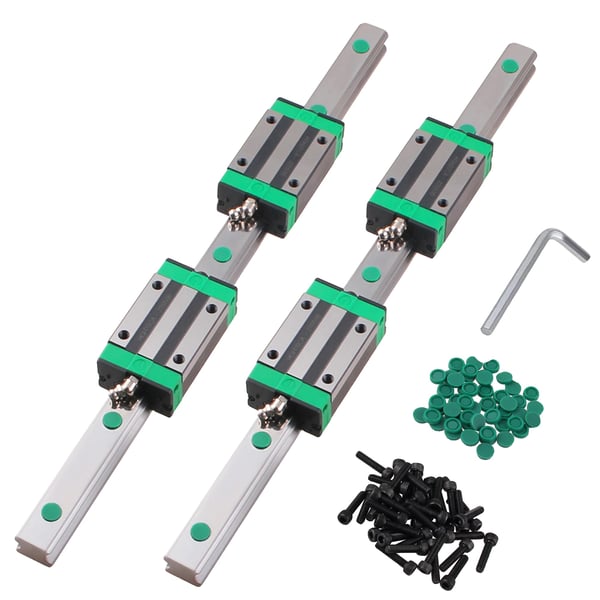 Lineær Guide Skinne Sæt, Inkluderer 2 HGR20 Skinner, 4 HGH20CA Slider Blokke,HGH20CA, 1000mm