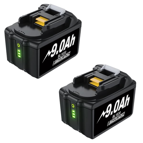 Akku, 18V yhteensopivuus, suuri kapasiteetti 9000mAh, musta