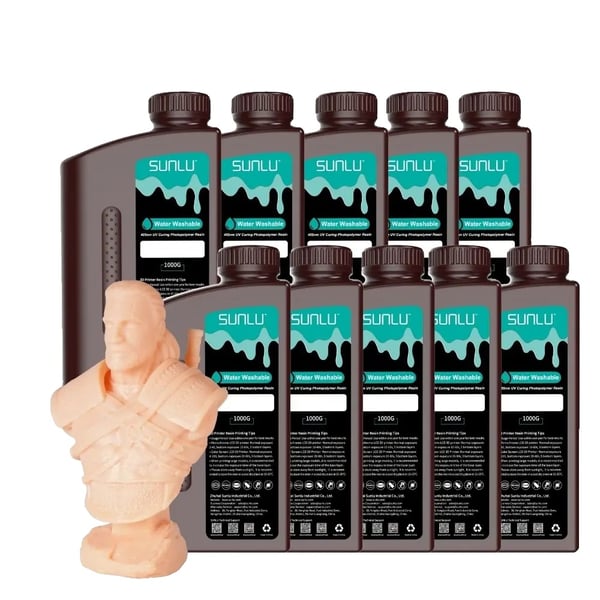 3D Printer Resin, Vandopløselig, 405nm UV-hærdning, 10KG,HUD 10KG 3D Printer Resin, Vandopløselig, 405nm UV-hærdning, 10KG,HUD 10KG