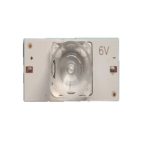 LED-bakgrundsbelysning, SMD-lampor, optisk linsfilter, 100st-a, Fyrkantig lins (6V)