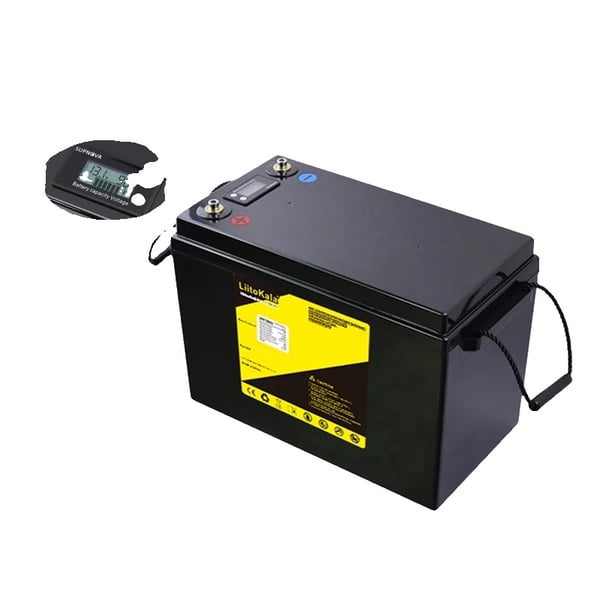 LiFePO4-batteri, hög urladdningsström, lång cykellivslängd, 12V 200Ah-LCD