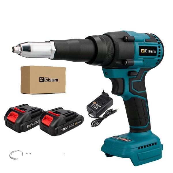 Elektrisk Nitpistol, Trådlös, 720W, 2 Batteri Kartonglåda