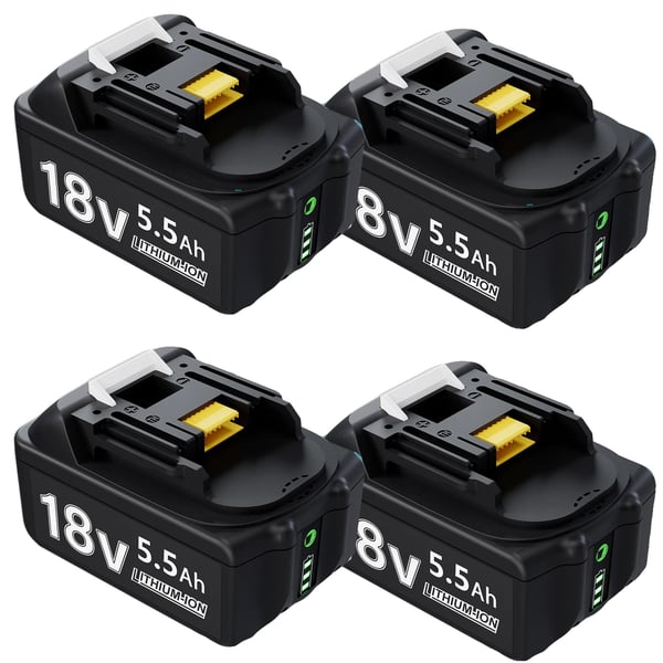 Akku, Li-Ion, 5500mAh kapasiteetti,4 kpl