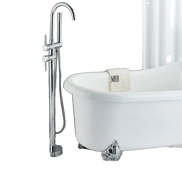 Badekar Vandhane, 360° Udstødningsrotation, Enkelt Håndtag Mixer Vandhane,Krom A