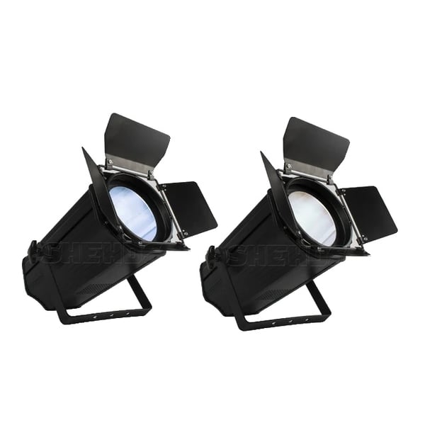 LED Par -valaisin, 200W COB Lineaarinen Zoom, Viileä Valkoinen + Lämmin Valkoinen, 2 kpl, EU-liitin
