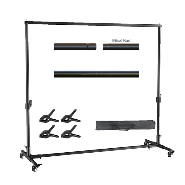 Fotografi Baggrund, Flytbar Stativ, Stabil Støtte,2x2M