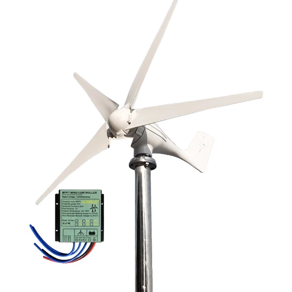 Vindturbin generator, 3000W effektutgång, gratis MPPT-kontrollenhet, 48V, Gratis MPPT-kontroller, 3000W