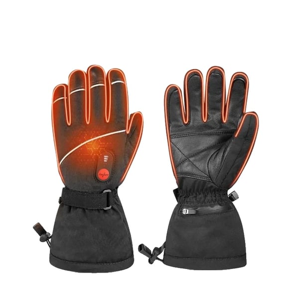 Värmehandskar, Vattentäta, Touchscreen-kompatibla,Värmade handskar S15, XXL