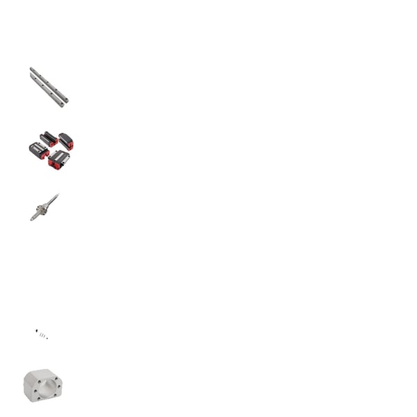 Lineære guider, høj driftsstabilitet, lav støjpræstation,FKFF12-HGW15CC-a, HGH-700 x 3kit