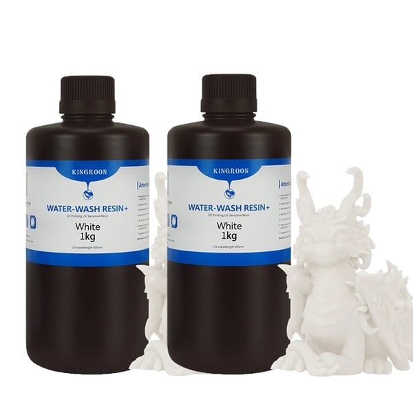 3D-printingharpiks, vandvaskefunktion, høj kvalitet prints,2KG Hvid