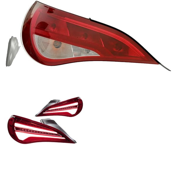 AKD Bakljus för Mercedes-Benz CLA200, LED-teknik, Enkel installation, För Original Halogen