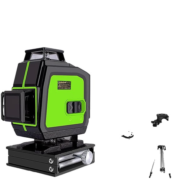 Grön Stråle Laser Nivå, 4x360° Täckning, Fjärrkontroll, Flera Tillämpningar,ME16C-DC11G-H15-BL12