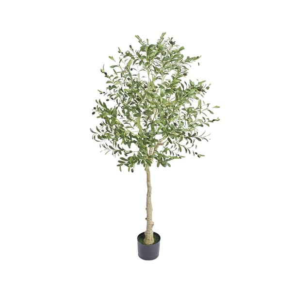 Faux olivträd, livfull design, justerbara grenar,6ft Typ2